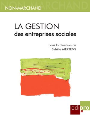 cover image of La gestion des entreprises sociales